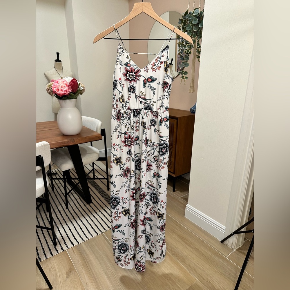 Loft floral lightweight maxi dress 0P